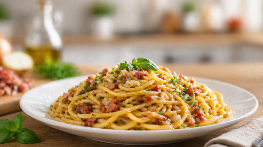 Spaghetti alla chitarra all'abruzzese - Spaghetti alla chitarra all'abruzzese