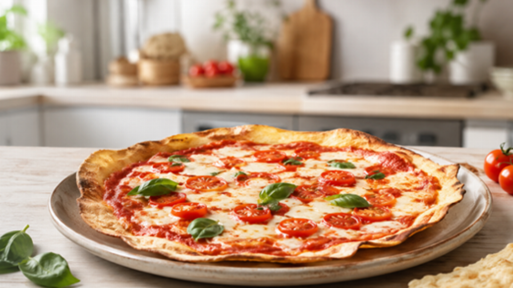 Pizza con pane Carasau - Pizza con pane Carasau