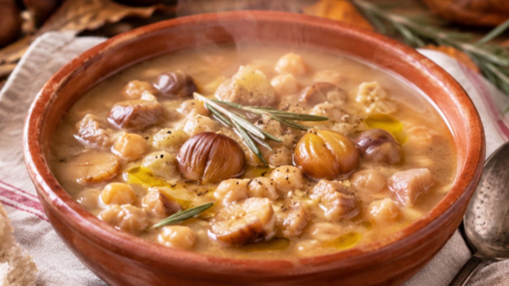 Zuppa di castagne e ceci alla calabrese - pasta-castagne