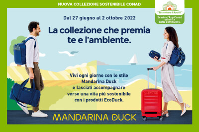 Collezione Mandarina Duck premia te e l'ambiente.