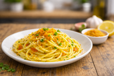 Spaghetti con Bottarga di Muggine
