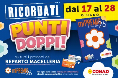 Dal 17 al 28 giugno, PUNTI DOPPI sul reparto Macelleria - punti-doppi-ricorda-carne-ricordati