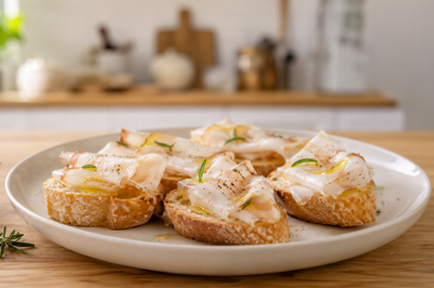 Crostini toscani al lardo - Crostini toscani al lardo