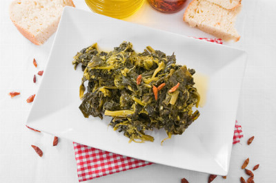 Broccoli di rapa con acciughe e pangrattato - Broccoletti con acciughe e pangrattato