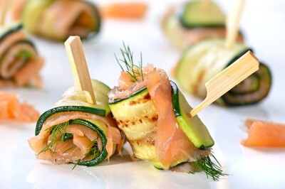 Involtini di Zucchine e Salmone - Involtini di Zucchine e Salmone