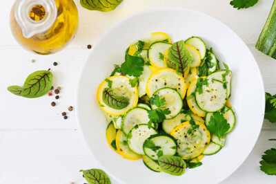 Zucchine marinate crude - zucchine gialle ricetta